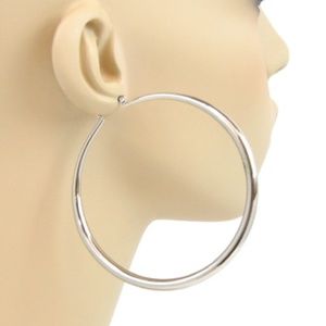 Silver Hoops Earrings